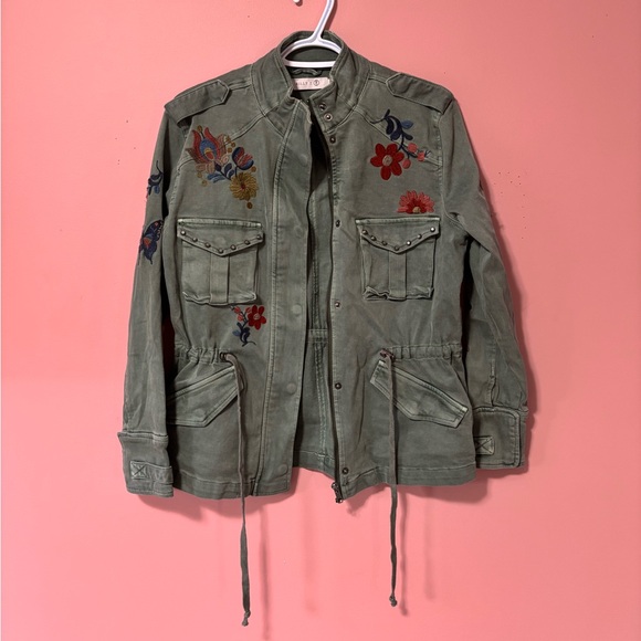 Floral Embroidered Denim Jacket - Picture 2 of 7